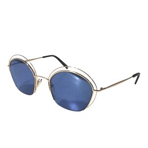 SEE-3558SUN Sunglasses Gold/Blue Women Made In Italy New